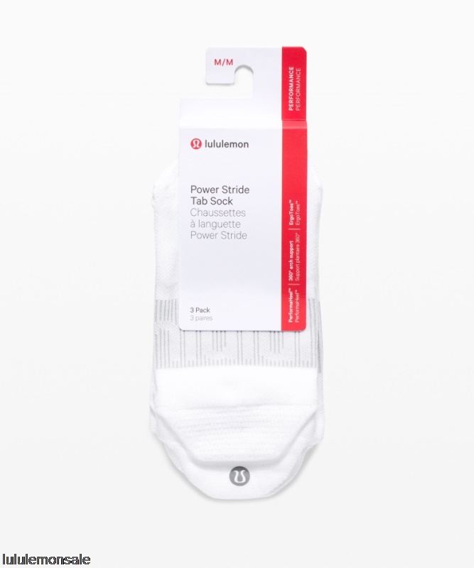 Lululemon Damen DELULU448 | Lululemon Deutschland White Power Stride Tab Sock 3 Pack